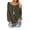 Vert Armée, variante sur Femmes Couleur Bloc Patchwork Col Rond Manches Longues Pull-Shirt