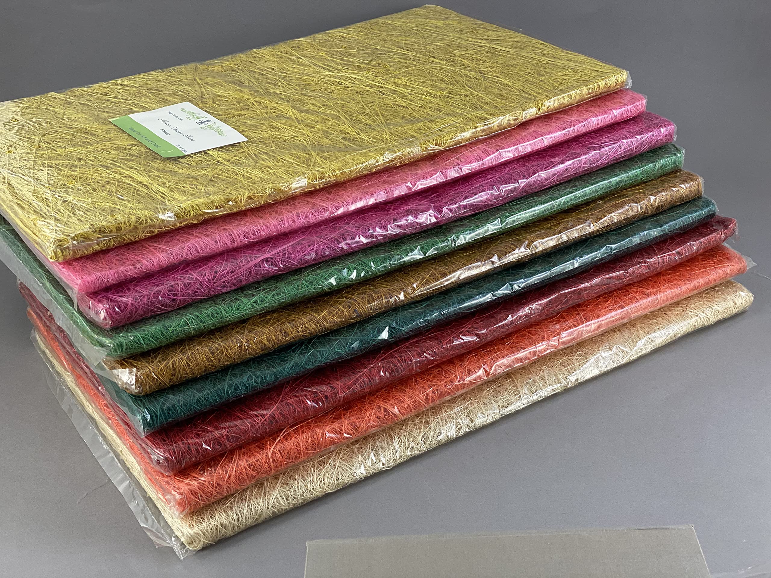 CalCastle Craft Abaca/Banana Fiber Sheet for Hat, Craft Supplies, Basket Lining, Holiday Decor 19" x 5 YDS / 9 Colors Avaialble (Hot Pink)