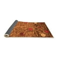 thumbnail image 2 of Ahgly Company Indoor Square Abstract Orange Modern Area Rugs, 3' Square, 2 of 4
