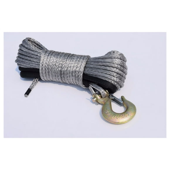 Grey 6mm*30m ATV Winch Line,ATV Winch Cable,Synthetic Rope,Winch Cable 6mm,Tow Rope Car ,Easy to Use