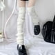 thumbnail image 3 of 1 par de mallas por encima de la rodilla para mujer, de punto, de tubo largo para otoño e invierno, puños para botas a prueba de viento para exteriores, color negro oso de fresa Electrónica, 3 of 4