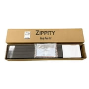 Zippity Outdoor Products Maui No-Dig Charcoal WoodTek Vinyl Garden Fence Kit, (3 Panels), 25.5 in. H x 72 in. W