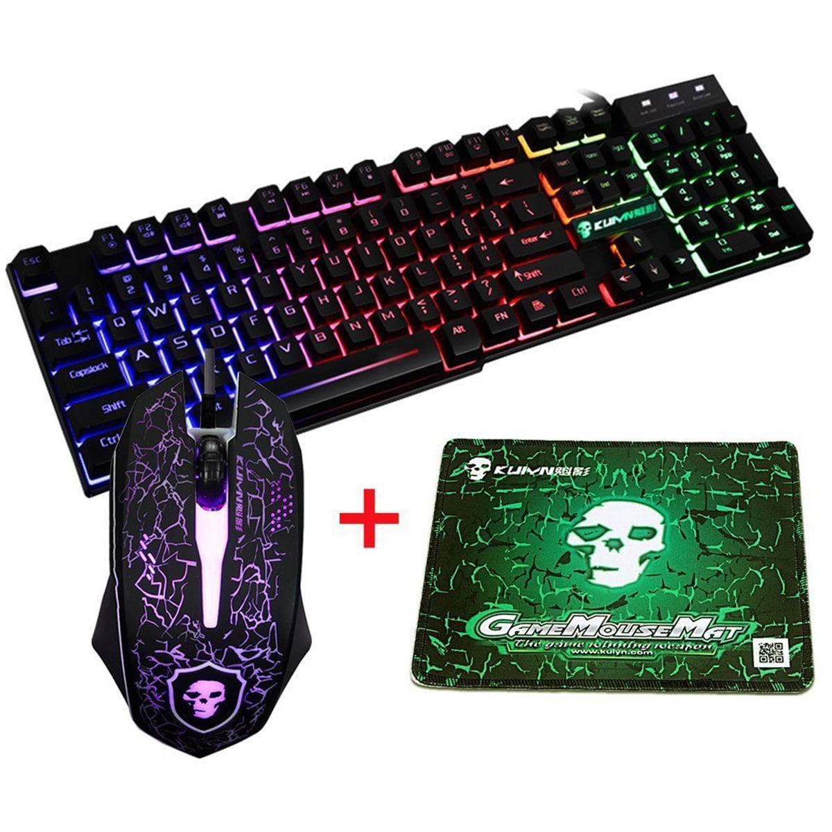 rgb mouse and keyboard pad