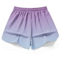 thumbnail image 6 of LEKWK Athletic Shorts for Women with Liner High Waisted Drawstring Gradient Swim Trunks Loose Fit Casual Workout Shorts for Gym Yoga Running, 6 of 6