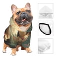 thumbnail image 3 of Cauagu Cute Kitten Water Lilies Pattern Winter Pet Hoodie Sweatshirts- Dog Hoodie Sweater with Leash Hole - Cute Dog Hoodie - Pet Clothes Puppy Cat Custume -X-Large, 3 of 8