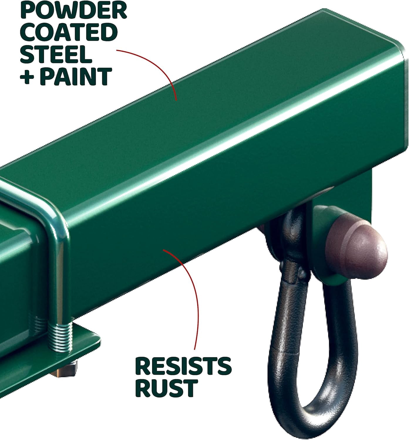 Swurfer Swingset Conversion Bracket, No Tree, No Problem, Convert Your Swingset to a Swurfset