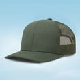 thumbnail image 1 of FUZHIQ Unisex Two-Tone Trucker Hat Breathable Mesh Back Adjustable Curved Brim Baseball Cap Casual Outdoor Daily Wear, 1 of 4