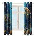 thumbnail image 3 of Ocean World Turtle Modern Window for Living Room Curtains for Child Bedroom Kitchen Decor Blinds Drapes, 3 of 7
