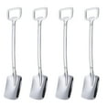thumbnail image 1 of Cucharas de cocina Soledad 4 cucharas con forma de Palas utensilio de cocina de Acero inoxidable Plata plana, 1 of 9
