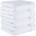 thumbnail image 2 of REGAL RUBY Quick-Dry 4 Pieces White Hand Towels Highly Absorbent 100% Turkish Cotton - Perfect Lightweight Towel for Bathroom, Kitchen, Guests, Pool, Gym, Camp, Travel, College Dorm, Shower, 2 of 7
