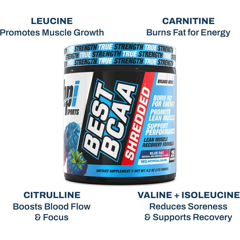 BPI Sports BCAA Shredded Thermogenic Powder for Lean Muscle Recovery -  Walmart.com