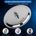 thumbnail image 2 of Rain Shower Head, 10 Inch Round High Pressure Shower Head, 304 Stainless Steel Luxury Modern Chrome Look, Universal Wall and Ceiling Mount, 2 of 4