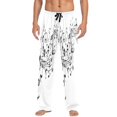 thumbnail image 2 of IAUYY 95% Cotton Mens Pajama Pants Breathable and Sweat-Absorbent Two Side Pockets Sleepwear Bottom Pants Elastic Waistband Easy to put on and Take Off Connect The Notes, 2 of 7