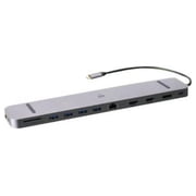 IOGEAR Dock Pro USB-C Triple HD Dock w/ PD 3.0, Silver, Silver
