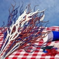 thumbnail image 5 of Qocolhg 24 Pcs Patriotic Red White Blue Branches Picks 13 inch Artificial Glitter Stems Decoration 4th of July Vase Filler Tabletop Centerpieces Decor for Home Office Independence Day Party, 5 of 6