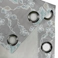 thumbnail image 5 of Ambesonne Floral Grommet Curtain, Victorian Vintage Soft, 50" x 54", Grey Seafoam Tan, 5 of 6