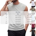 thumbnail image 3 of Men's Solid Crew Neck Wide Shoulder Mesh Sleeveless Tank Top, Breathable Casual Summer Athletic Muscle Gym Vest Gray, 3 of 9