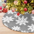 thumbnail image 5 of Tyidzon Christmas Tree Skirt Decorations, 30 Inch Snowflake Christmas Soft Tree Mat Xmas Winter Holiday Xmas Party Indoor Outdoor Home Christmas Decorations, 5 of 6