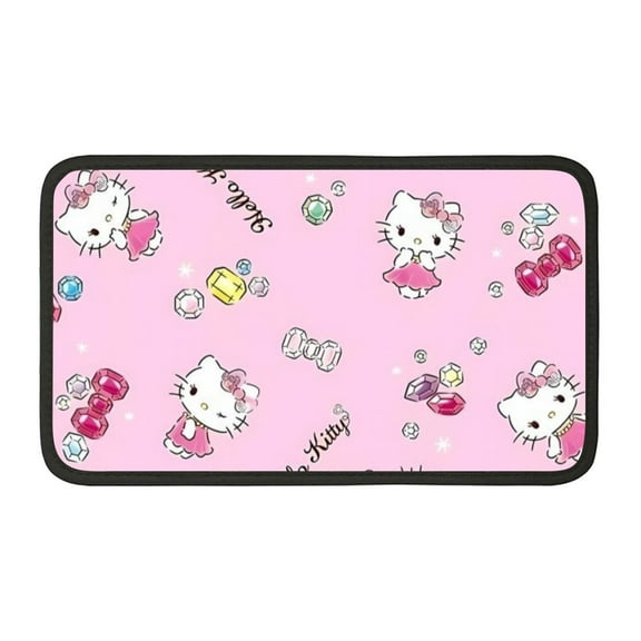 Hello kitty Car Armrest Seat Box Cover Protector Waterproof Armrest Cover Center Console Pad Universal Center Console Cover for Most Vehicles, SUV, Truck, Sedan