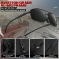 thumbnail image 6 of Sunier Classic Polarized Sunglasses for Men, Al-Mg Frame Men Shades,100% UV400, 6 of 8