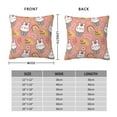 thumbnail image 2 of Pofeuu Rabbit So Cute Print Double-sided plush pillowcase Square Throw Pillow Covers Pillows Cover for Living Room Bedroom Sofa Couch Cushion Cover（No pillow core）-16"x16", 2 of 7