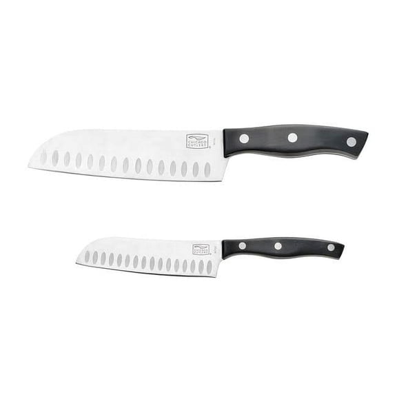 Chicago Cutlery Ellsworth 2-Piece Santoku Stainless Steel Kitchen Knife Set