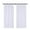 White, variant on Sunicol Waterproof Transparent Patio Sheer Curtain for Outdoor Porch Yard, Divider Window Screening Gauze Home Décor for Lawn Cordless Panel Tap Top, 1 Panel