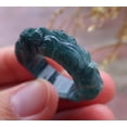 thumbnail image 3 of Certified Icy Green Burma Natural A JADE Jadeite Dragon RING USA. 9 RING 653066 TN, 3 of 11