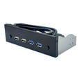 thumbnail image 4 of Hub USB del panel frontal de 5,25 pulgadas, panel frontal de óptica, placa de expansión de computadora USB 3.0 USB 2.0, adaptador de panel, 4 of 7