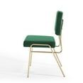 thumbnail image 6 of Side Dining Chair, Set of 2, Velvet, Gold Green, Modern Contemporary Urban Design, Kitchen Room Cafe Bistro Restaurant Hospitality, 6 of 8