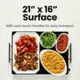 thumbnail image 2 of Chefman Electric Warming Tray w/ Adjustable Temperature Control, 21” x 16” Glass-Top Surface – Black, 2 of 7