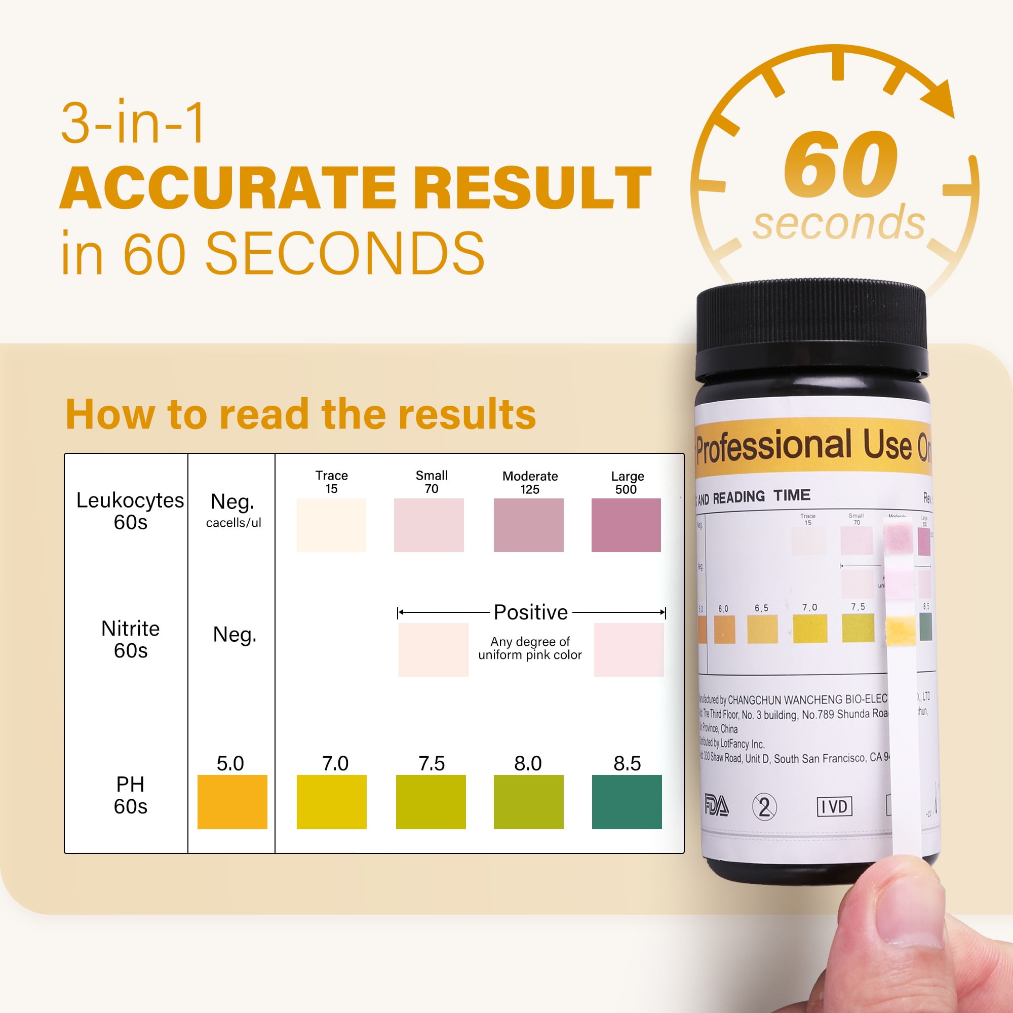 UTI Test Strips 30 Count - EasyHome Urinary Tract Infection Test For Men And Women - Detects Leukocytes And Nitrites - Quick, Accurate Home Testing Kit | Buy Now With Express International Delivery - View #8