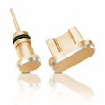 thumbnail image 1 of 2PCS/Set Metal Charging Port + Earphone Port Dust 3.5mm headset stopper Plug Replacement for Android Mobile Phone 3.5mm Headset Stopper, 1 of 8
