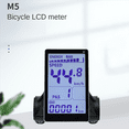 M5 Electric Bike LCD Display Meter 24V 36V 48V 60V E Scooter Panel