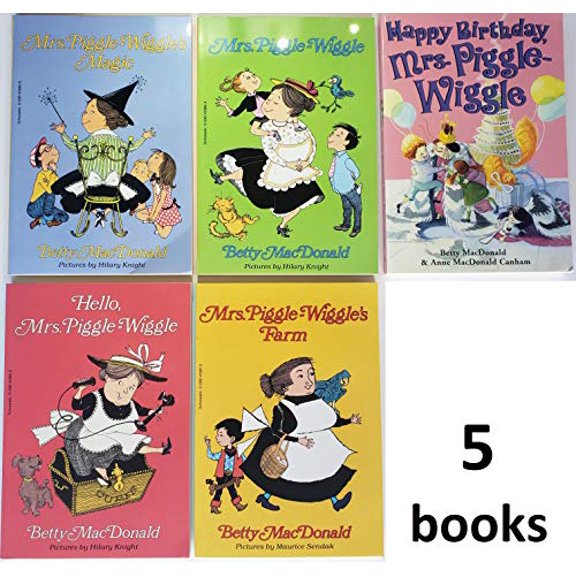 Pre-Owned Mrs. Piggle-Wiggle 5-Book Collection: Mrs. Piggle-Wiggle, Hello Mrs. Piggle-Wiggle, Mrs. Piggle-Wiggle's Magic, Mrs. Piggle-Wiggle's Farm, & Happy Birthday Mrs. Piggle-Wiggle (Mrs. Piggle-Wiggle)