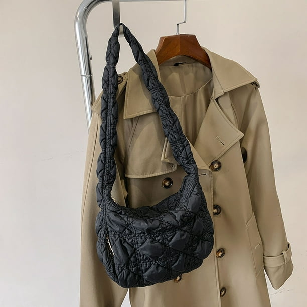 Bolsas de Hombro Ndcxsfigh Nylon Acolchado Negro Para Estrenar