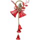 thumbnail image 1 of Navidad Jingle Bell Adorno para colgar en la puerta con arco Cono de pino Decoraciones para árboles de Navidad Comerciantes Campana Colgante Campana Racimo Carillón de viento Navidad De, 1 of 2