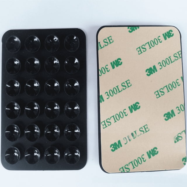 Ventosa de silicona cuadrada de un solo lado 24 Ventosa de silicona para teléfono celular 24 12 Ventosa universal para funda de cuero