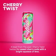 Alani Nu Energy Drink Cherry Twist Flavor 12 fl oz Cans, 8 Pack Low Calorie Sugar Free Energy Beverage