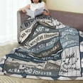 thumbnail image 5 of 70th Birthday Gifts for Women Men, 70th Birthday Throw Blankets 50x60 Inch 70th Birthday Gifts Ideal for Her Him, 1954 Bed Blanket Gift for Parents Husband Wife, 5 of 5