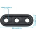 thumbnail image 2 of 40pcs 3 Hole Camping Tent Cord Rope Adjusters Black Plastic Tent Guyline Wind Rope Fastener Tensioners Bent Runners Outdoor Camping Accessories, 2 of 5