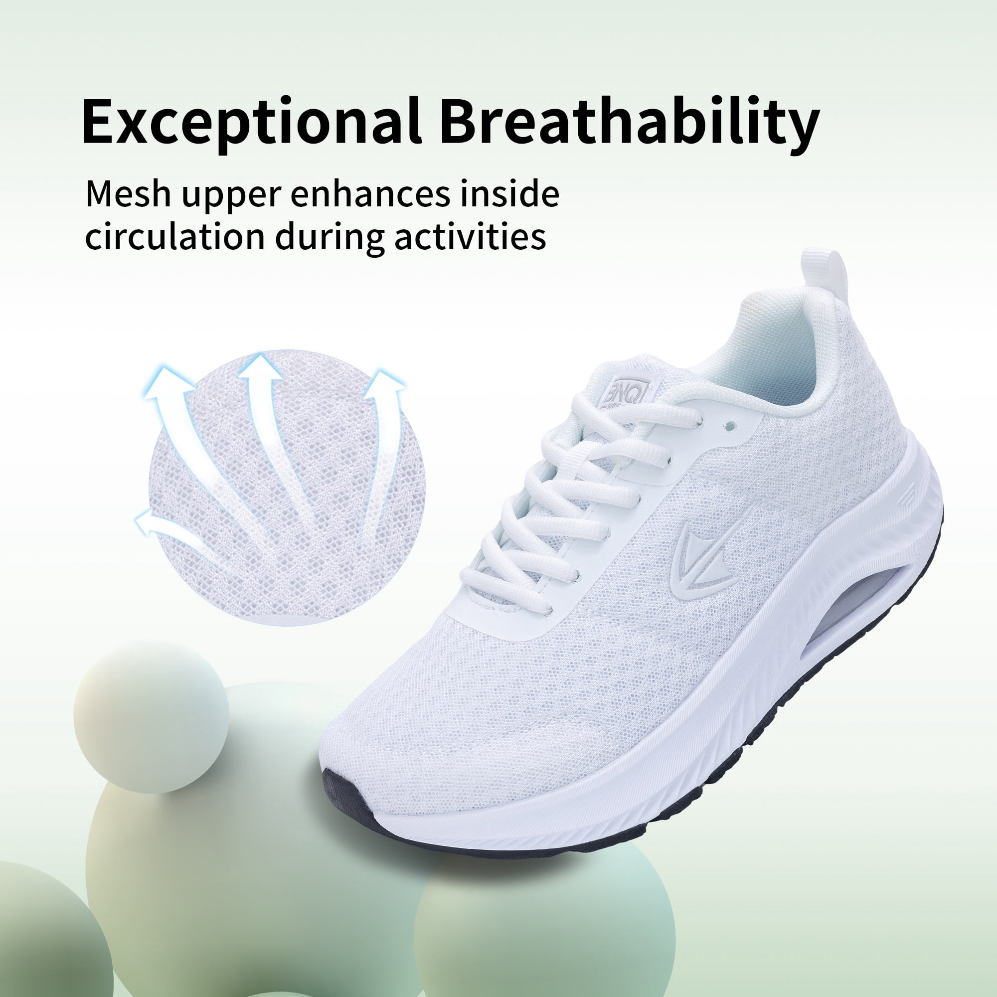 AOV GREEN LEAF Wide Toe Box Shoes Women Arch Support Walking Shoes Athletic Tennis Wide Width Sneakers for Plantar Fasciitis US 6-11