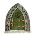 thumbnail image 5 of XOAIHY Wooden Miniature Gnome Door Figurine - Garden Window Art Ornament For Outdoor And Indoor Magical Decor, 5 of 5