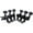 Black 3L3R, variant on YongCo Guitar Locking Tuners (6 Right/Left), 1:18 Lock String Sealed Tuning for Key Peg