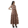 thumbnail image 2 of Moomaya Collared Shirt Dresses Women Printed&nbsp; Rayon Button Maxi Dresses Women, 2 of 5