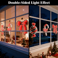 thumbnail image 5 of Beatineon 3-Piece Double Sided Christmas Infinity Light Set, Bow Cane Candy Shapes with Mirror Effect, Indoor Decor for Wall Window, Steady Red White Light, 5 of 11