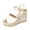 White, variant on Women's Fashion Casual Summer Arrival Solid Color Trendy Versatile High Heel Sandals Black 5.5
