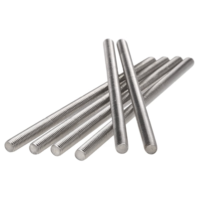 Unique Bargains M8 x 170mm 304 Stainless Steel Fully Threaded Rod Right Hand Threads 6 Pack