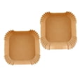 thumbnail image 1 of Papeles para freidora de aire, almohadillas para hornear, hojas insertadas, accesorios para freidora de aire resistentes al calor, estera para 100 piezas, 1 of 9