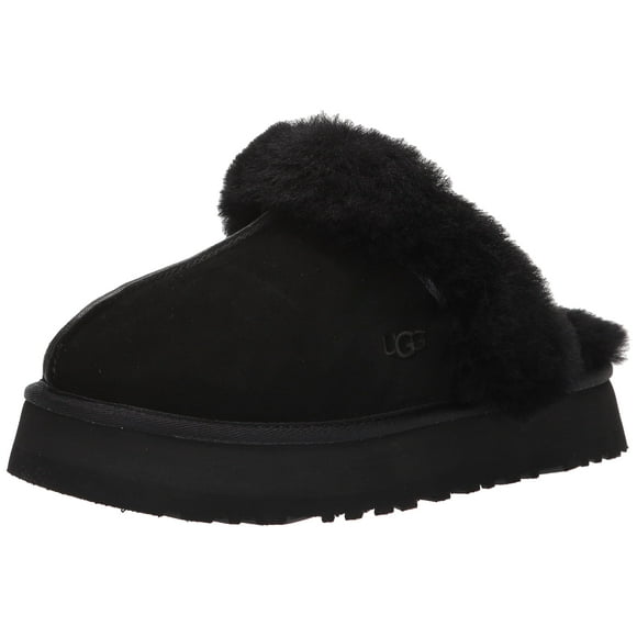 UGG Women's DISQUETTE Slipper, Black, 12